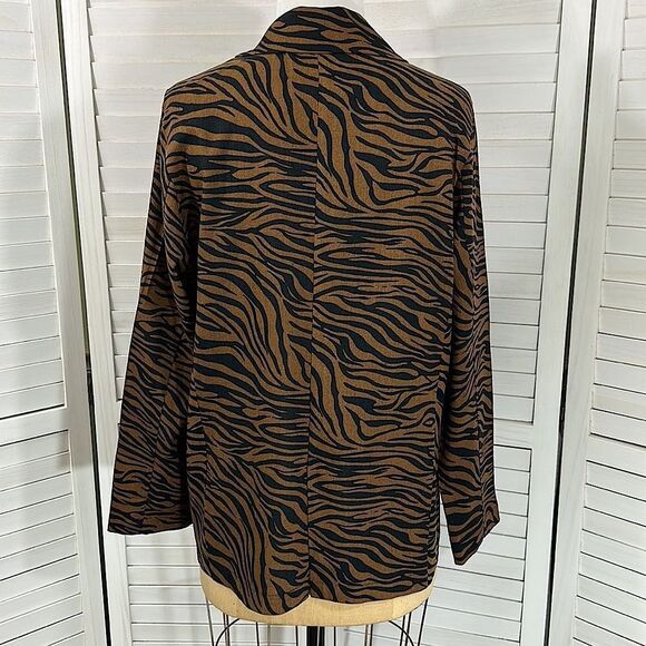 Lipslide Blazer Jacket XL Linen Blend Lightweight NWOT - Picture 6 of 11